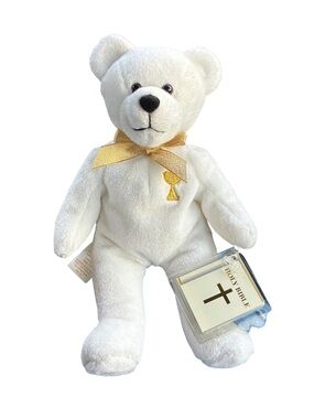 Holy Bears Sacrament Series 2000 Communion White Plush Bear with Tags Catholic